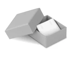 Grey Card Soft Touch Stud Earring Box