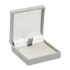 Grey Soft Touch Postal Earring Box