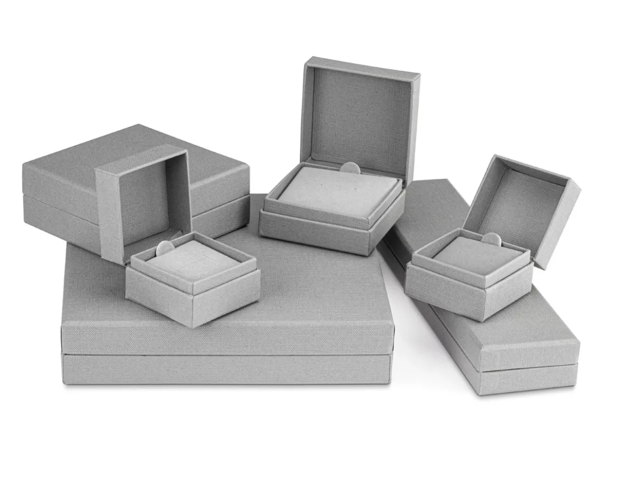 Grey Textured Eco Bracelet Box