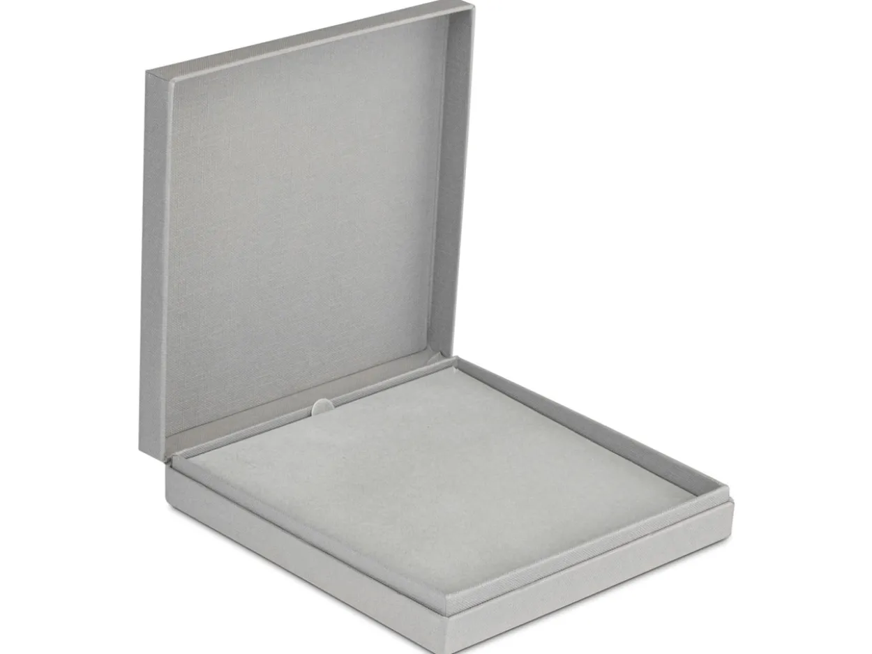 Grey Textured Eco Necklace Box