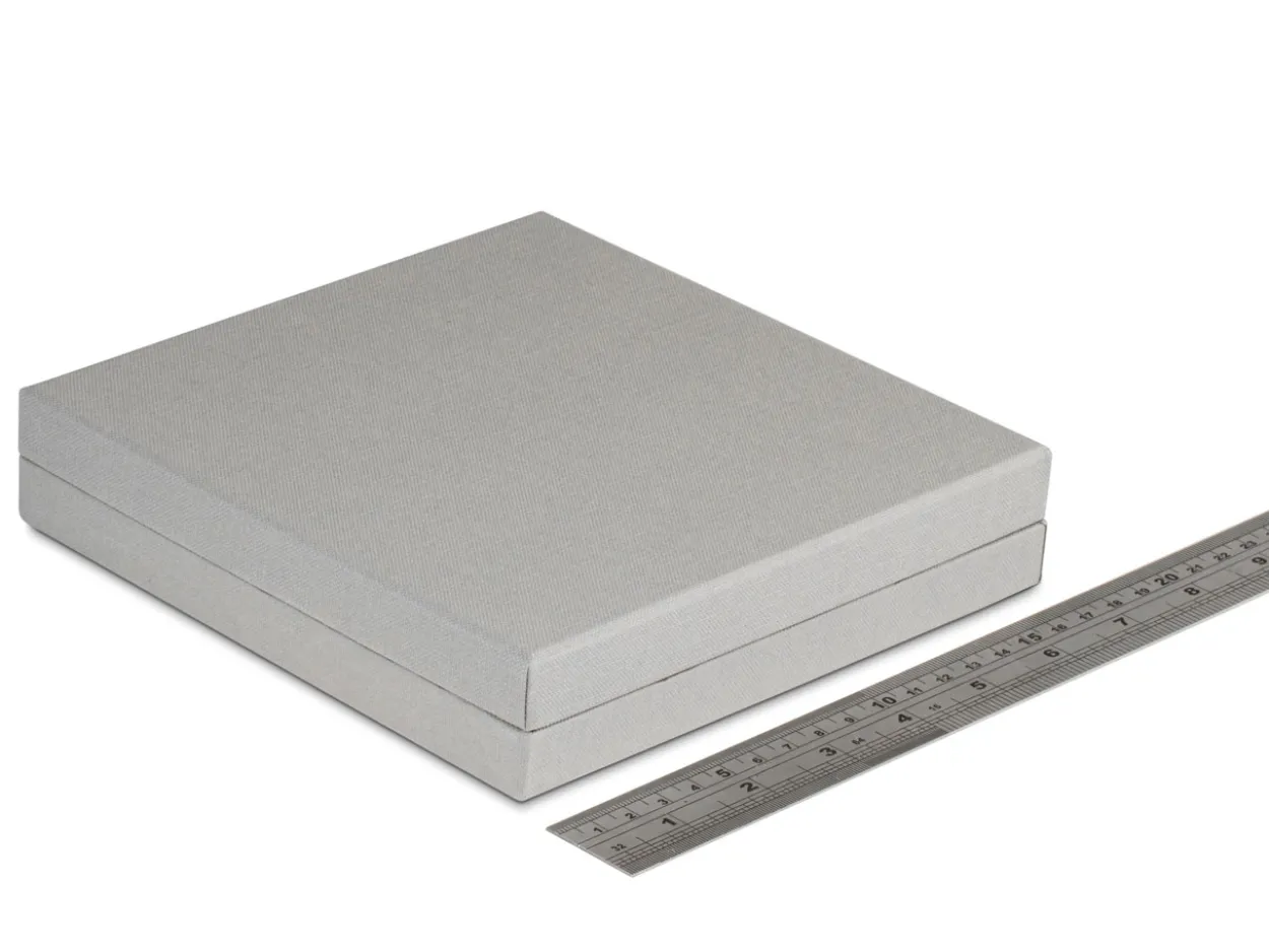 Grey Textured Eco Necklace Box