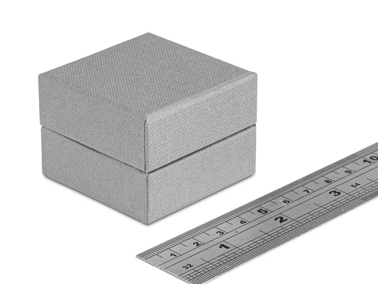 Grey Textured Eco Ring Box