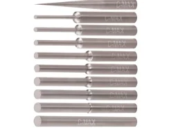 GRS® C-Max Carbide Stepped Round Graver 10 Piece Set