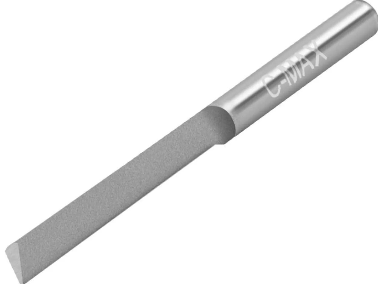 GRS® C-Max Carbide Tapered Flat Graver 0.2mm X 15 Degree Tool Point Width