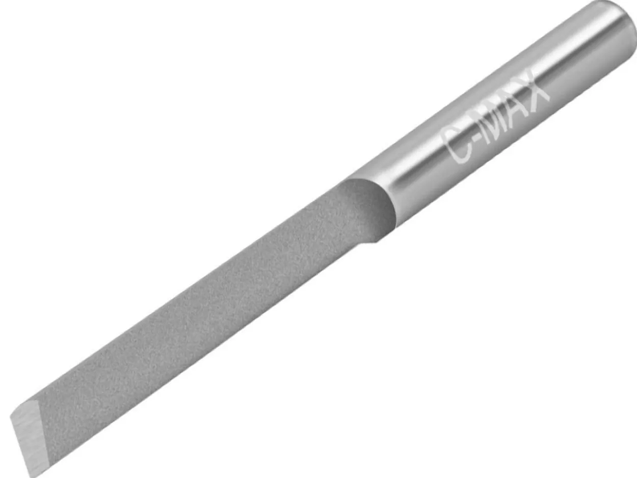 GRS® C-Max Carbide Tapered Flat Graver 1.0mm X 10 Degree Tool Point Width