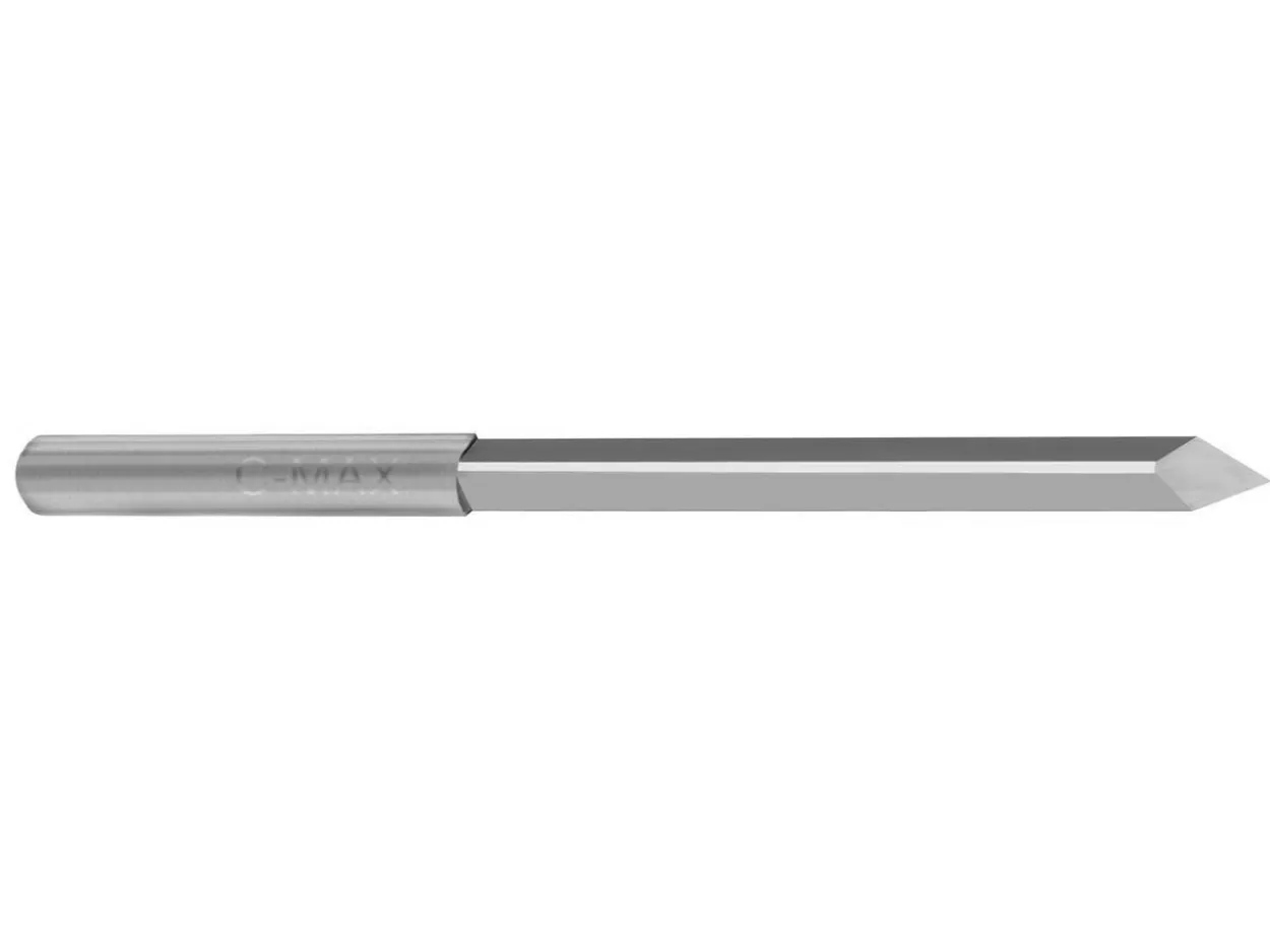 GRS® C-Max Carbide V-point Graver 60 Degree Tool Point