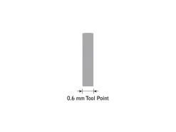 GRS® GlenSteel HSS Parallel Flat Graver 0.6mm Tool Point Width