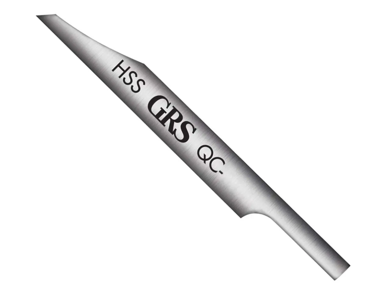 GRS® Quick Change HSS Onglette Graver 1.58mm Tool Point Width