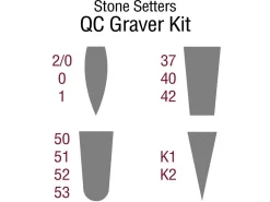 GRS® Quick Change Stone Setters Assorted Graver Set