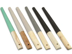 Half Round Emery Stick Set, 152mm X 234mm, 6/0, 4/0, 3/0, 2/0, 1 And 2 Grit
