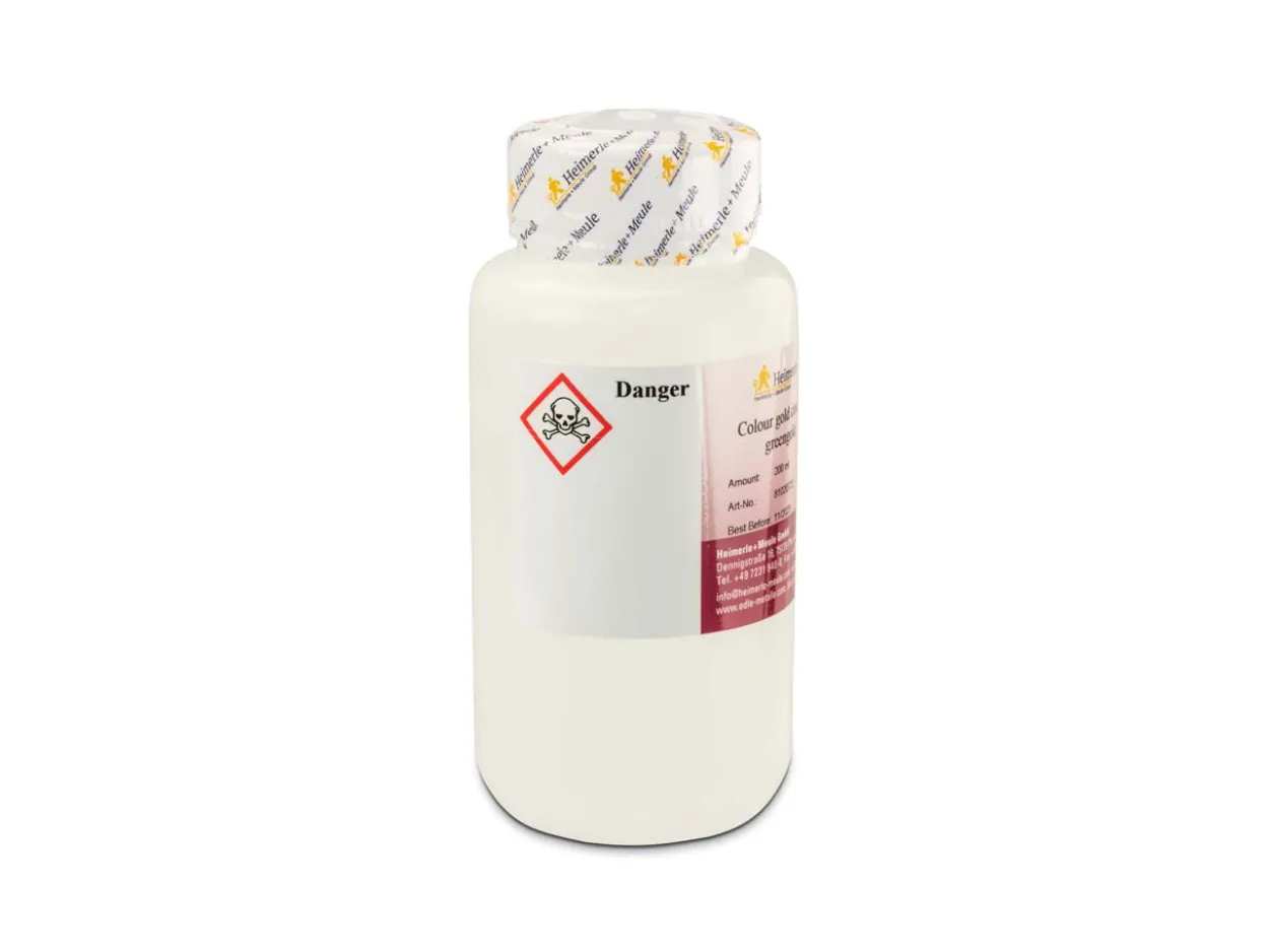 Heimerle + Meule Gold Plating Concentrate Fg 300 Rt Flash , Green, 1g Au/200ml, 200ml, Un1935