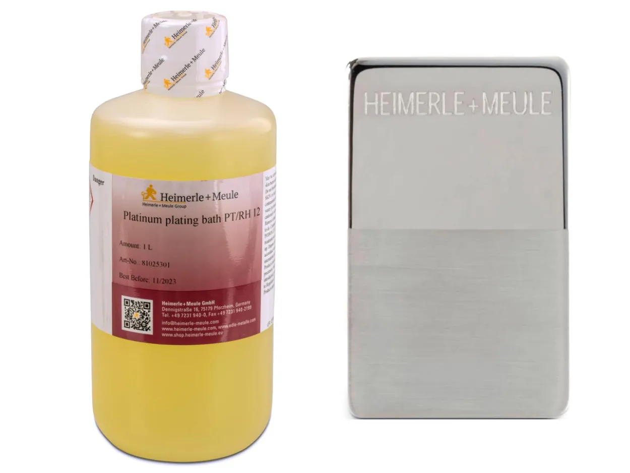 Heimerle + Meule Platinum Plating Bath Pt/rh 12, 1.5g Pt/l + 0.5g Rh/l, 1l, UN3264