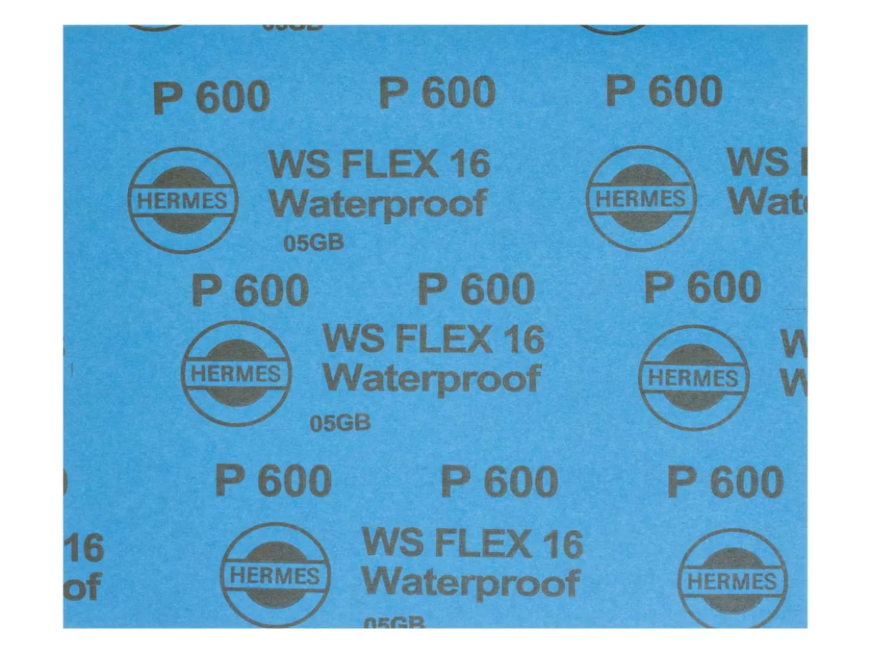Hermes WS FLEX Wet And Dry Paper, 600 Grit, Pack of 10