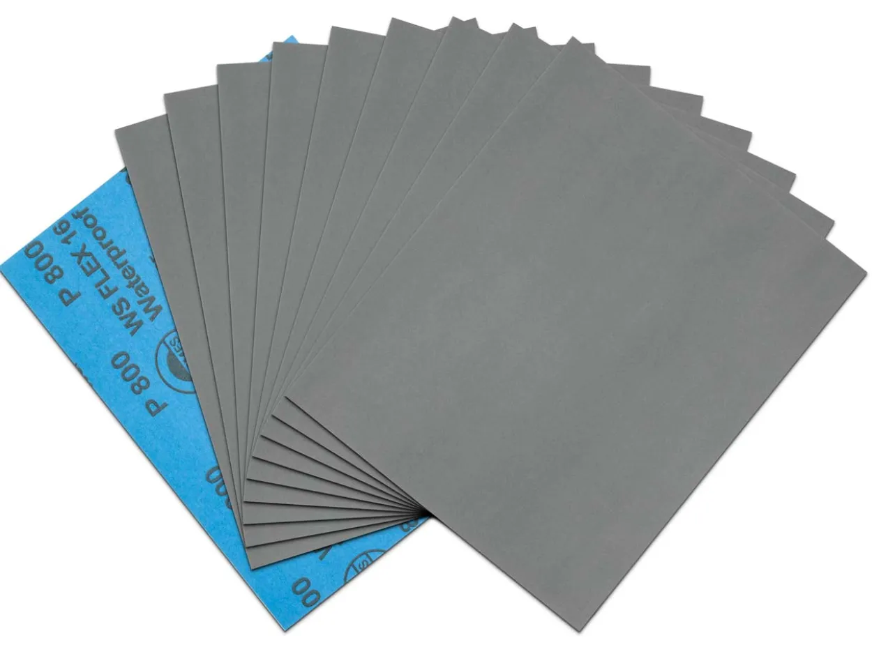 Hermes WS FLEX Wet And Dry Paper, 800 Grit, Pack of 10