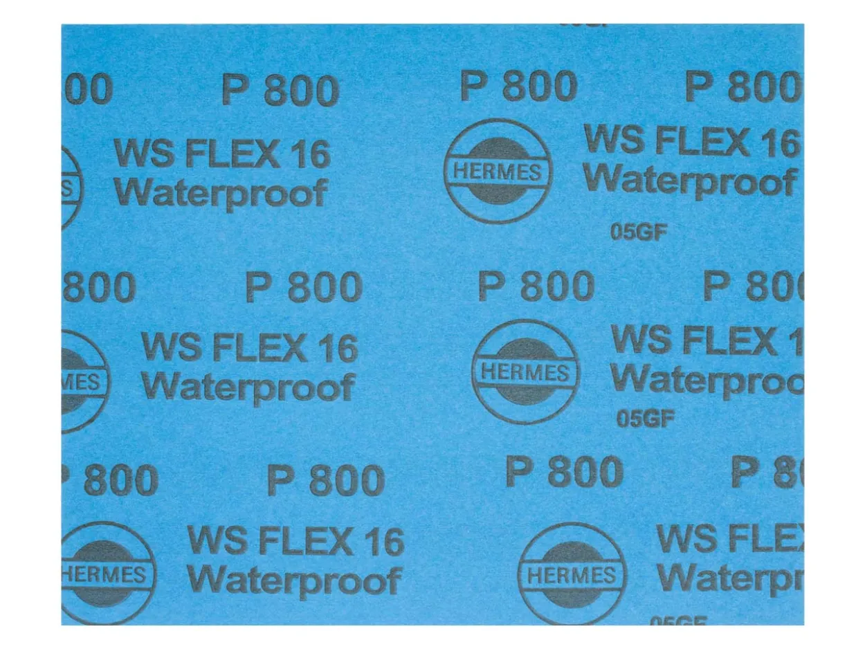 Hermes WS FLEX Wet And Dry Paper, 800 Grit, Pack of 10