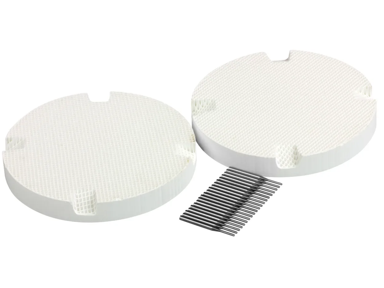Honeycomb Soldering Board Round Small Hole, Pack of 2 With 20 Metal Pins