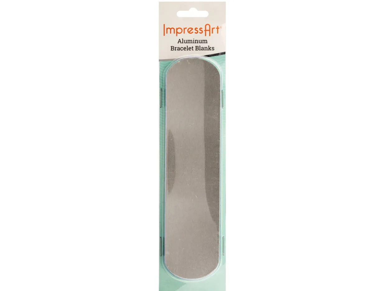 ImpressArt Aluminium Cuff Bangle 150x38mm Stamping Blank Pack of 4