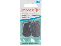 ImpressArt Aluminium Dog Tag 32mm Stamping Blank Pk 13