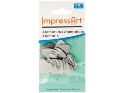 ImpressArt Aluminium Heart 16mm Stamping Blank Pack of 20 Pierced Hole