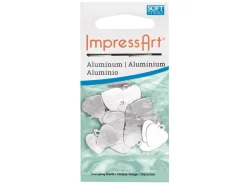 ImpressArt Aluminium Mini Heart 13mm Stamping Blank Pack of 20 Pierced Hole