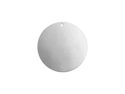 ImpressArt Aluminium Round Disc 22mm Stamping Blank Pack of 15 Pierced Hole