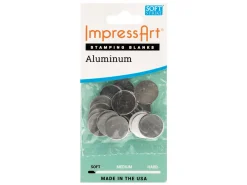 ImpressArt Aluminium Round 13mm Stamping Blank Pack of 20