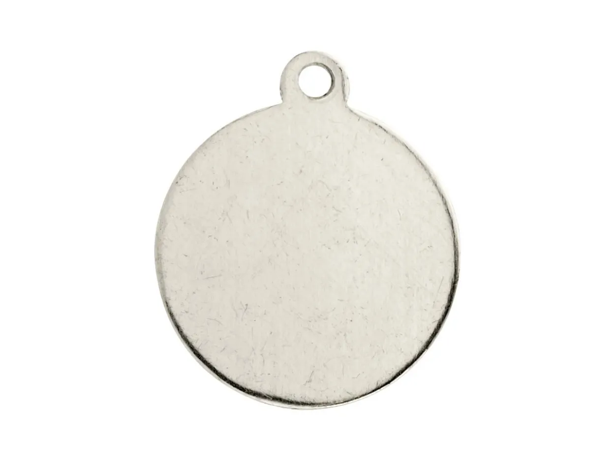 ImpressArt Aluminium Round Tag 16mm Stamping Blank Pack of 15
