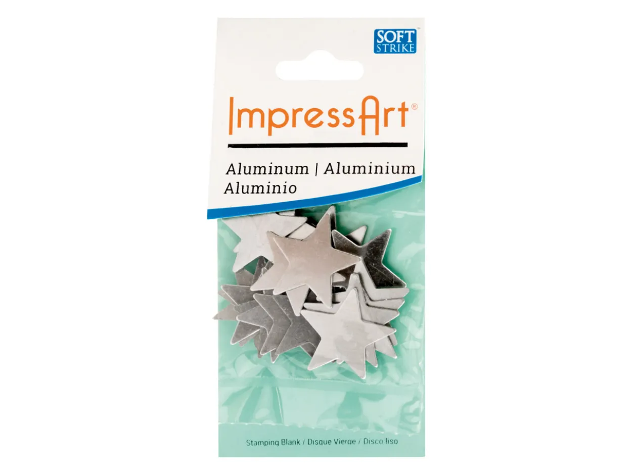 ImpressArt Aluminium Star 22mm Stamping Blank Pack of 15