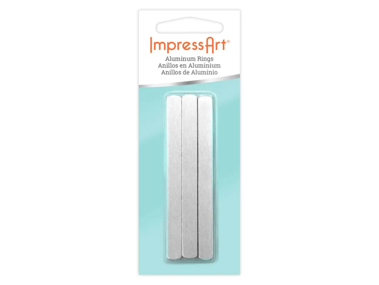 ImpressArt Aluminium Wrap Ring 6x76mm Stamping Blank Pack of 11