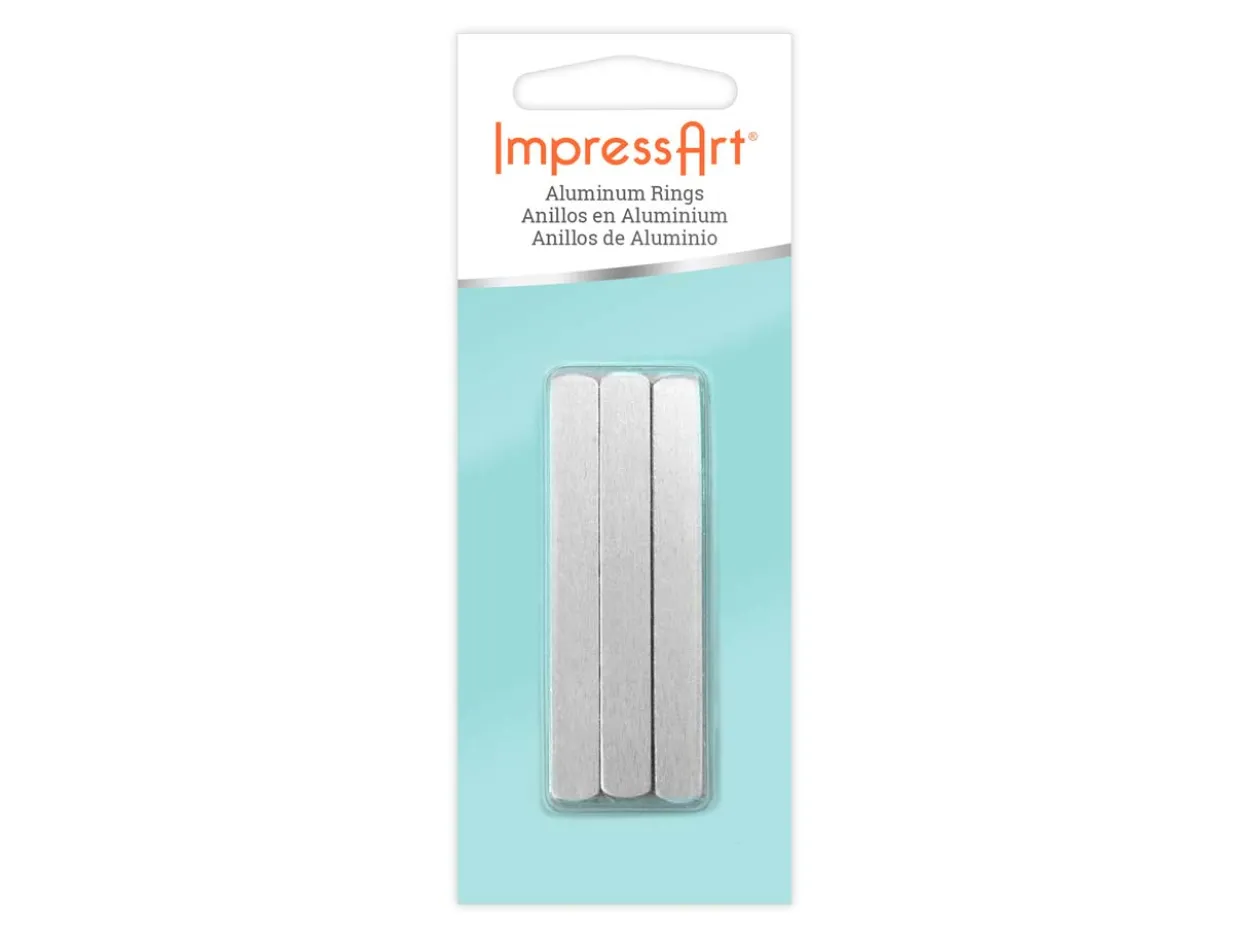 ImpressArt Aluminium Wrap Ring 6x68mm Stamping Blank Pack of 11