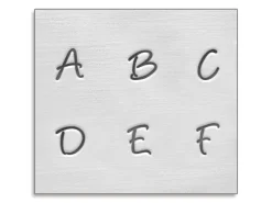 ImpressArt Basic Bridgette Letter Stamp Set Uppercase 3mm