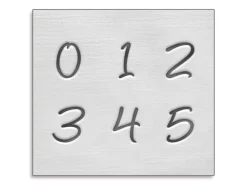 ImpressArt Basic Bridgette Number Stamp Set 3mm