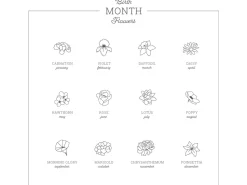 ImpressArt 12 Birth Flower Set Signature Design Stamp Pack 4mm