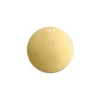 ImpressArt Brass Round Disc 19mm Stamping Blank Pack of 6 Pierced Hole