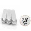 ImpressArt Love Hearts Design Stamp Set 1.5mm, 2mm And 3mm Pack of 3