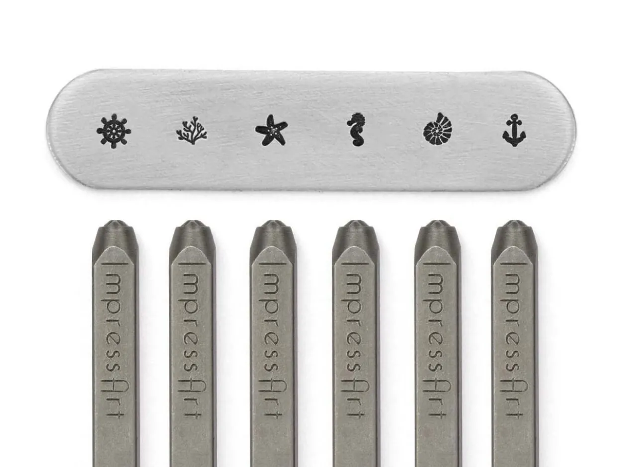 ImpressArt Nautical Signature Design Stamp 3mm Pack of 6