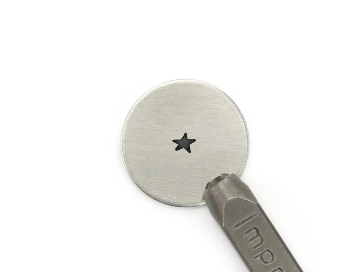 ImpressArt Signature Angled Solid Star Design Stamp 3mm