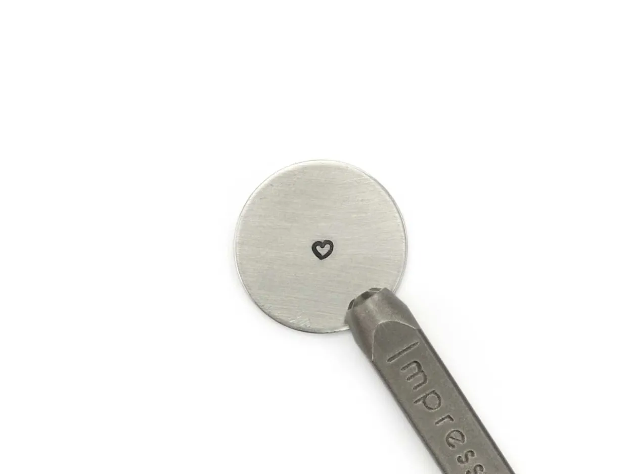 ImpressArt Signature Heart Outline Design Stamp 2.5mm