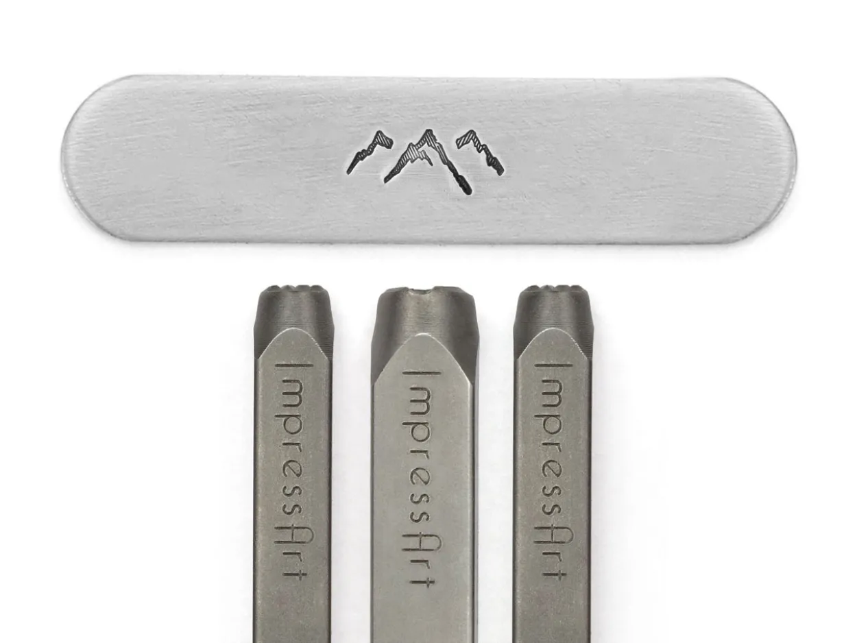 ImpressArt Signature Mountains Design Stamp Pack of 3