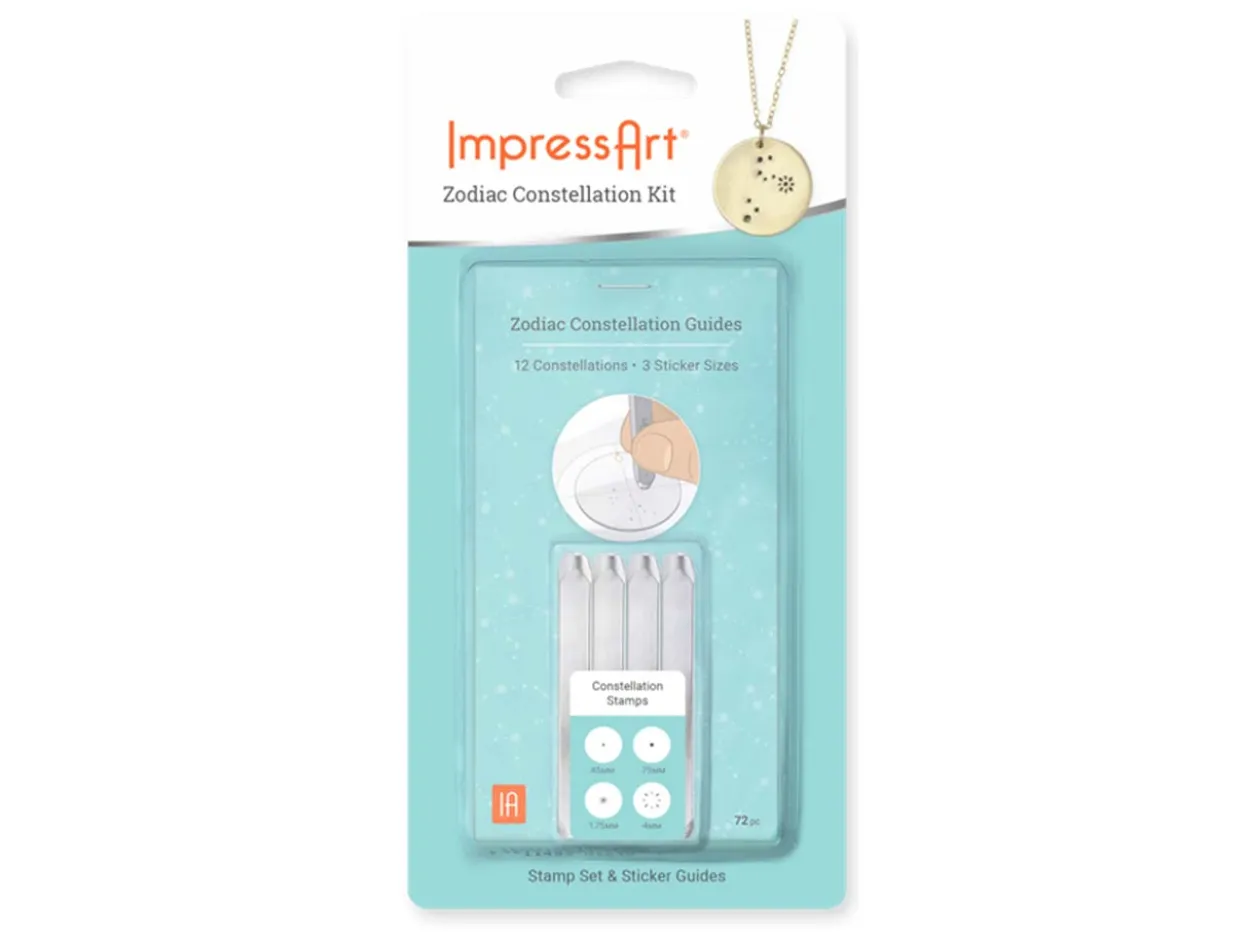ImpressArt Signature Zodiac Star Sign Constellation Stamp And Book Set