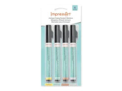 ImpressArt Stamping Pack of 4 Colours Antique Enamel Marker Pen