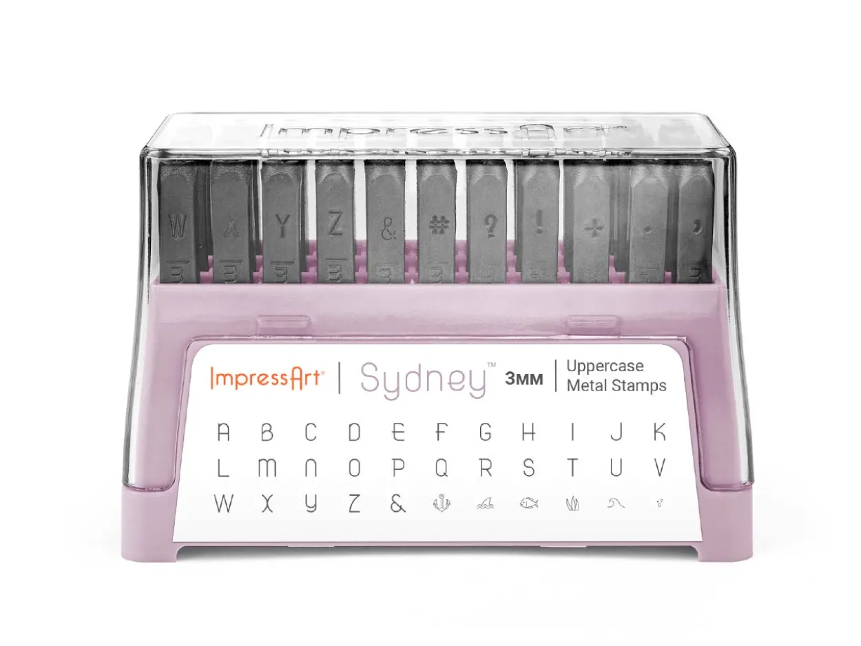 ImpressArt Sydney Midrange Letter Stamp Set Uppercase 3mm