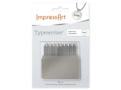 ImpressArt Typewriter Basic Letter Stamp Set Lowercase 3mm