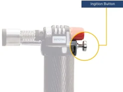 Jeweller's Soldering Blow Torch, Electronic Ignition, Max 1,300°c Includes 1x 300ml Butane