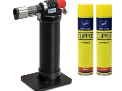 Jeweller's Soldering Blow Torch, Electronic Ignition, Max 1,300°c Includes 2x 300ml Butane
