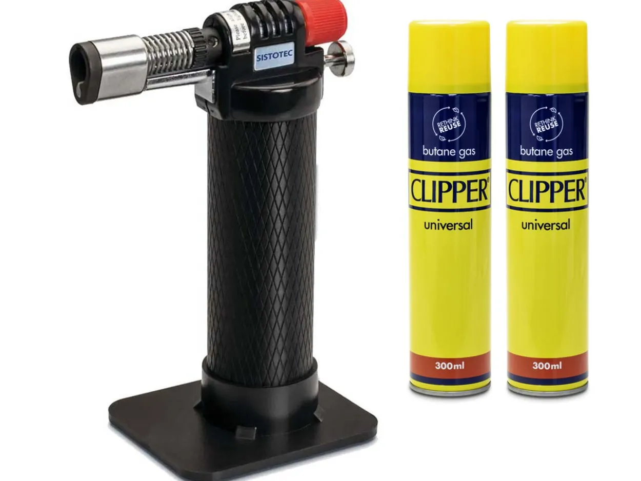 Jeweller's Soldering Blow Torch, Electronic Ignition, Max 1,300°c Includes 2x 300ml Butane