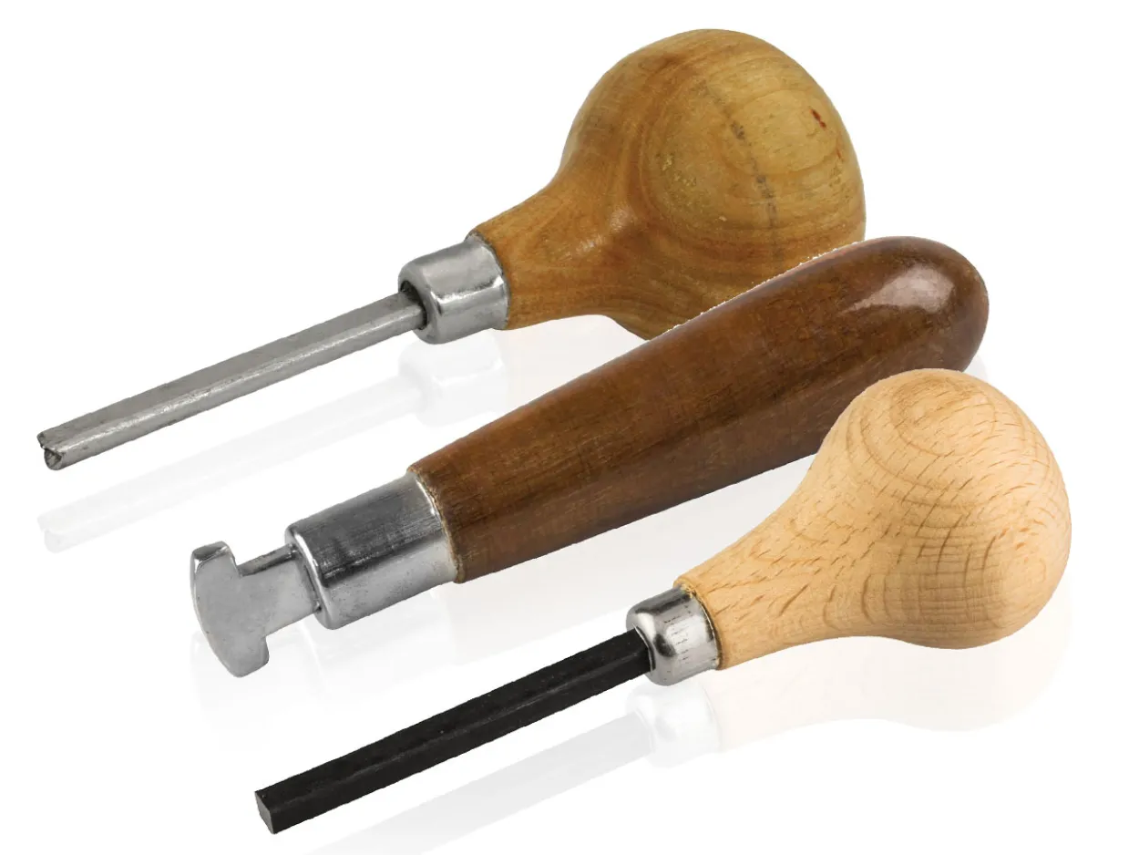Jewellers Stone Setting Pusher Tools, Bezel Rocker, Square End And Grooved End Pushers, Set Of 3
