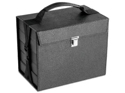 Jewellery Storage And Presentation Travel Carry Case With Five Presentation Trays