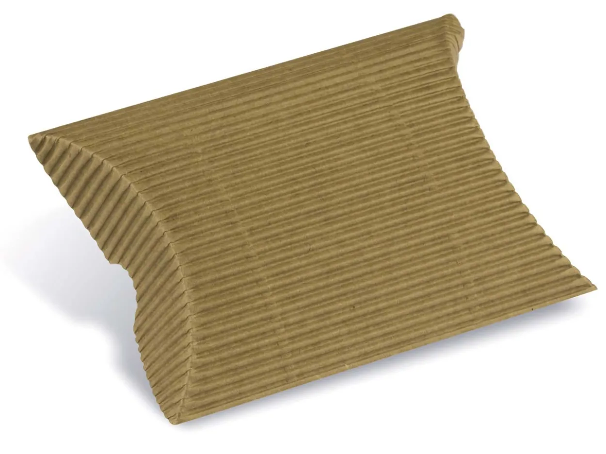 Kraft Flat Pack Pillow Box Corrugated Pack of 10