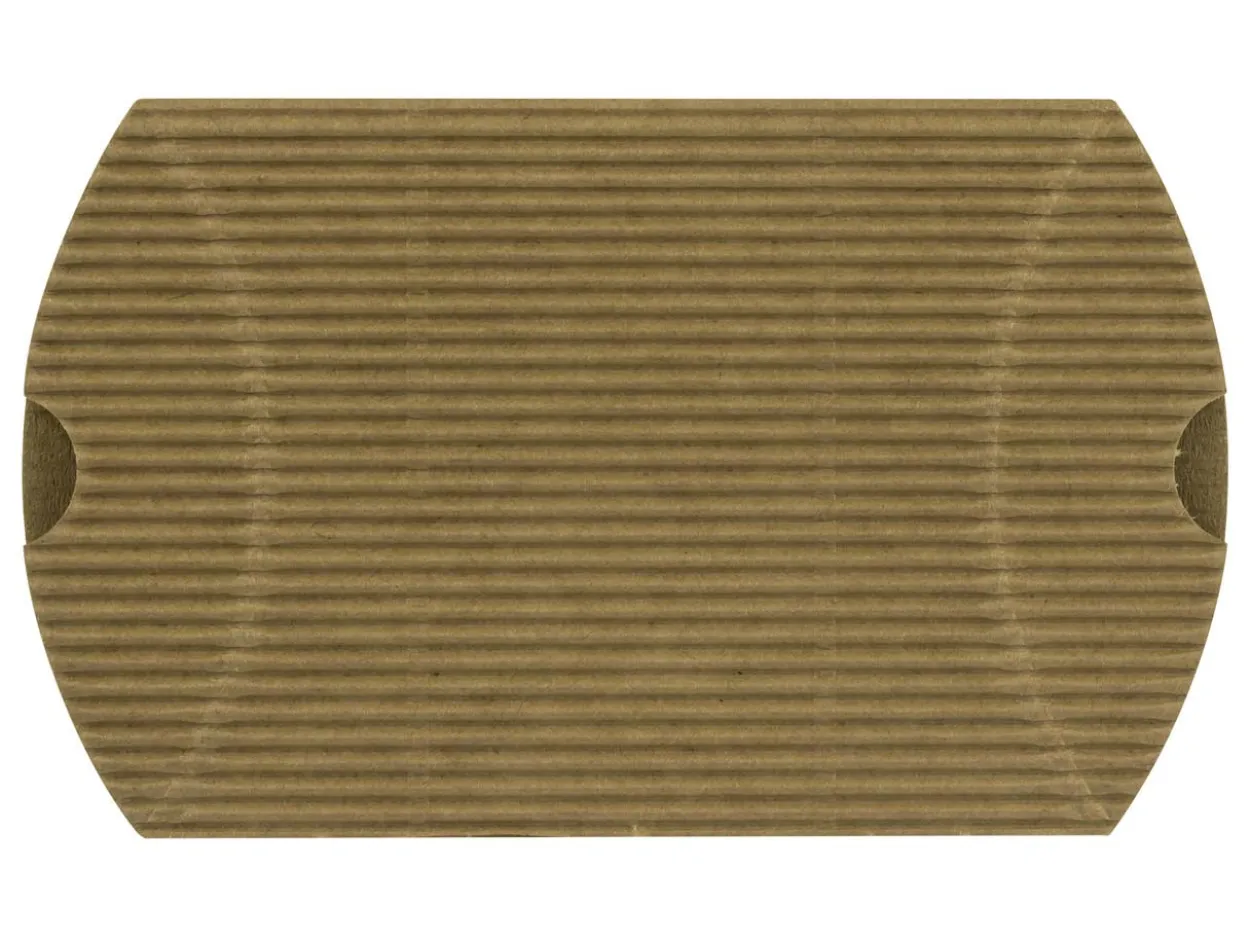 Kraft Flat Pack Pillow Box Corrugated Pack of 10